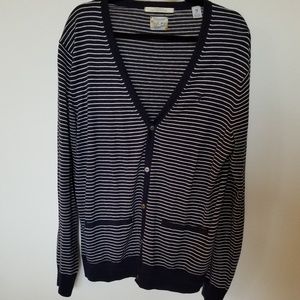 Navy Striped Scotch & Soda Cardigan